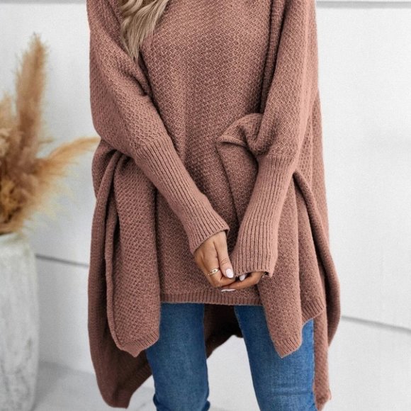 Womens Dusty Pink knit Sweater top - Picture 4 of 4